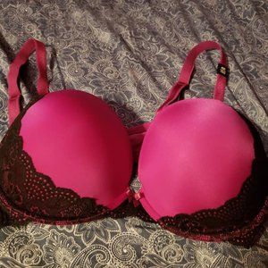 Pink Torrid Push up plunge bra